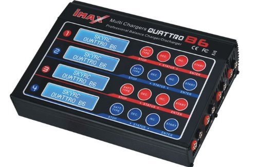 IMAX Quattro B6 Balance Lipo Charger W/ 4 Outputs. Charge 4 Batteries at Once!