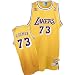 Los Angeles Lakers Dennis Rodman Throwback Swingman Adidas Gold Jersey (XL)