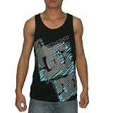DC Mens Crew Neck Surf & Skate Sleeveless Shirt / Vest - Black