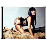 Nicki Minaj Rapper Fabric Wall Scroll Poster (24"x16") Inches