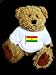 Teddy Bear with ghana, flag t-shirt