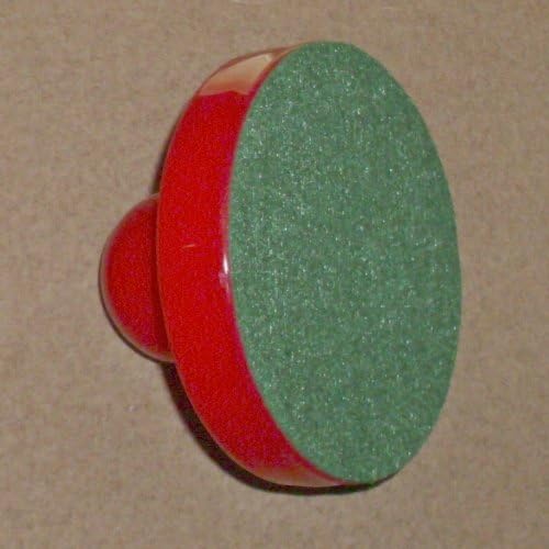 2 Red Goalie Pushers + 4 Black Small Air Pucks for Table Hockey