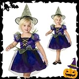 ハロウィン　衣装　子供　スパイダーウィッチ（ドレス・ハット）　Spider Witch　3-4歳(90-100cm)　ベビー　キッズ　仮装　コスチューム　885246