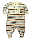 Striped Monkey Fleece Blanket Sleeper by Little Me