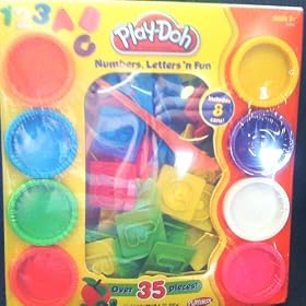 Play Doh Numbers,Letters' N Fun 35 Pieces