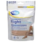 Scholl Footcare - Medically Proven 2 Pairs Of Sheer Natural Flight Socks To Prevent Swollen Ankles & Aching Legs Size 6.5 - 8