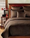Croscill Alligator King Coverlet, Chocolate