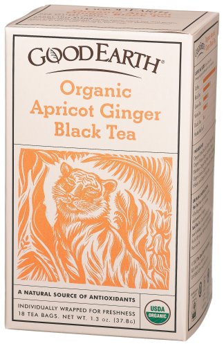 Good Earth Organic Apricot Ginger Black Tea, Black Tea With Organic Natural Flavors, 18... by Good Earth