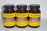 ***** NEW GLASS Bottles! ***** Set 0f 3 ~ Dr. Schulze's Intestinal Formula #1 Colon Bowel Cleanse 90 Cap Bottles *****SAVE on 3 Bottles*****