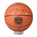 Michael Jordan Autographed Basketball Engraved with 2009 Hall of Fame Logo