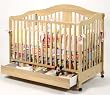 Rochester Stages Crib With Drawer In Natural Finish By Storkcraft Baby Furniture