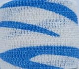 Powerflex 2" Stretch Athletic Tape - 1 Roll, Blue/White Tiger Stripe