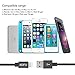 AOFU Lightning Cable,2Pack 6FT 10FT iPhone Cable Extra Long Nylon Braided Syncing and Charging Cord for iPhone 6/6S/6 Plus/6S Plus,5/5S/5C/SE,iPad Mini Air iPad5 iPod (Black)