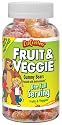 L'il Critters Fruit & Veggie Childrens Vitamins Supplements - Cherry, Strawberry, Orange & Lemon Flavored - 200 Gummy Bears