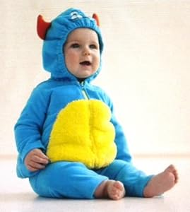 Carter's Halloween Costume Blue Monster 2 Pcs Hooded Top & Pants New (6-9 Months)