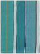 Durable Drill Weave 100% Cotton Colorful Blue and GreenStriped Dishtowel 18" X 28" Set / 6