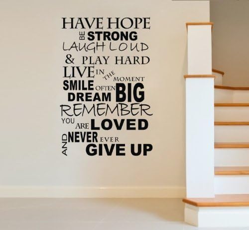Knewlife 23.6*32.7 inches Motto HAVE HOPE DIY Removable Art Vinyl Quote Wall Sticker Decal Mural Home Room D¡§|cor