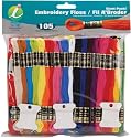Jumbo Value Pack Cotton Craft Floss - Assorted/105 Skeins