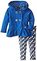 Calvin Klein Baby-Girls Infant Jacket with Hood and Printed Pants