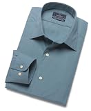  : Dockers Men's Textured Stripe Shirt, Aqua, 18 - 34/35