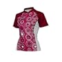 Descente Womens Cycling Genesis Short Sleeve Jersey, Fire Pink/Crimson, Small