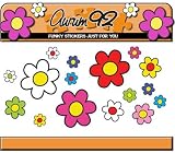 30 Funky Daisy Stickers