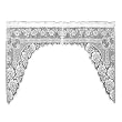 Heritage Lace Victorian Rose 72-Inch Wide by 38-Inch Drop Swag Pair, White