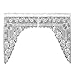 Heritage Lace Victorian Rose 72-Inch Wide by 38-Inch Drop Swag Pair, Ecru