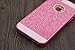 Iphone 5 Case, A-Focus Beauty Luxury Girly Gitter dazzling Flash Twinkle Blaze Bling Sparkle Crystal Rhinestone Hard PC Case + Glass Screen Protector for Iphone SE / 5s / 5 (Bling Pink)