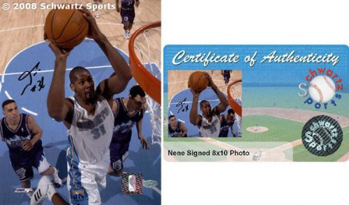 Nene Hilario Denver Nuggets - Action - Autographed 8x10 Photograph