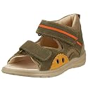 Richter Amelie 11.2103.1861, Jungen Lauflernschuhe, grün, (darkolive/fanta/natur 1861)