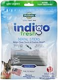 PetSafe indigo Fresh Dental Sticks Low-Calorie Oral Care Dog Treat, Large 12 oz.