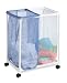 Honey-Can-Do HMP-01628 Mesh Laundry Sorter, Rolling, 2-Bag