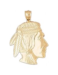 CleverEves 14K Gold Pendant American Indians 6 - Gram(s)