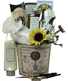 Garden Lovers Green Tea Spa Set - Bath and Body Gift Basket