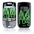 Green Neon Flames Design Protective Skin Decal Sticker for Palm Treo 680 Cell Phone