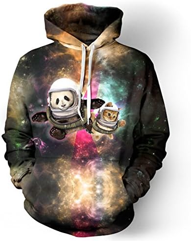 East Knitting 3d Digital Print New Fashion Hoodie Sweatshirt Jacket (XL, F1398)