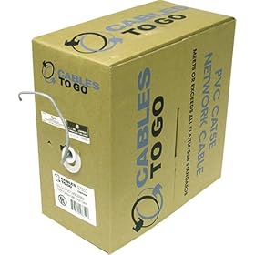 1000' CAT5E- Red by Cables To Go