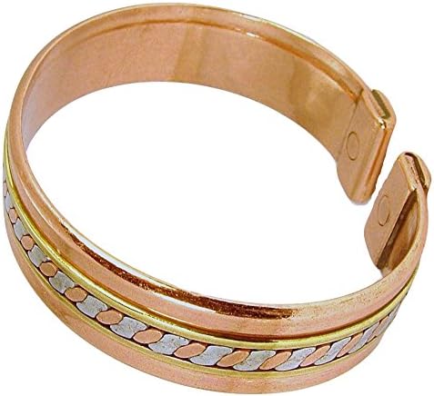 Womens Solid Copper Magnetic Bracelet Jade with Gift Box