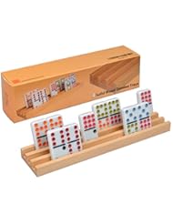 From Amazon.com. Click for details:
 Toy: YMI Wooden Domino Racks / Trays - Set of 4 - Yellow Mountain Imports Toy: YMI Wooden Domino Racks / Trays - Set of 4 - Yellow Mountain Imports