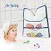 Ah Baby Bathtub Letters with Bath Toy Organizer Bag for Neat Bathrooms and Smart Kids