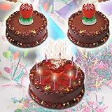 Sparkling Musical Birthday Cake Toppers (Set of 2)
