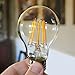 Brite Innovations Energy Saving 7-Watt LED Filament Light Bulb Soft White 2700K - Exact Equivalent Replacement to Standard Incandescent A19 60W Classic Bulb