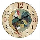 Country Rooster Wall Clock