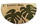 Hula Hawaii(フラハワイ)ハーフラウンドコイヤーマット(モンステラ) アイボリー: 【サイズ】縦36cm×横60cm 厚さ1cm