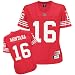 Joe Montana Reebok Premier Throwback Player San Francisco 49ers Women's Jersey - Small