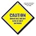 CAUTION DRIVER JUST DOESN'T GIVE A SHIT ANYMORE Car Sign, Funny Car Sign, Taligaters, FREE UK Postage