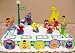 Adorable 16 Piece Sesame Street Birthday Cake Topper Featuring Elmo, Big Bird, Cookie Monster, Ernie, Decorative Cake Items Including Sesame Street Lamp Post, The Count, Big Bird, Ernie, Bert, Zoe, Grover