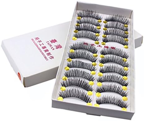 10 Pairs Handmade Natural Soft False Eyelashes Fake Eye Lash/ Long Style