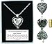 Pewter and Brass Cremation Heart Pendant Necklace - Pets